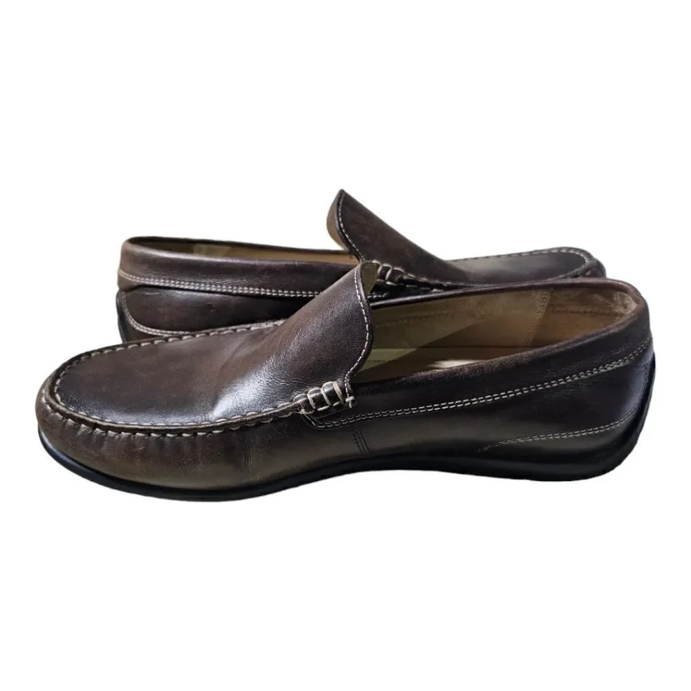 ECCO Classic Brown Leather Slip-Ons -‎ Size 43 (9-9.5)